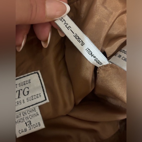 RTG LEATHER & SUEDES Vintage Leather Jacket & Pants 2-Piece Set - Picture 11 of 16